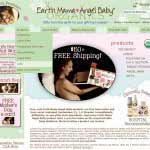 Earth Mama Angel Baby - Home Page Design (Magento Platform)